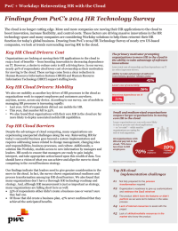 Findings from PwC’s 2014 HR Technology Survey