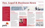 Tax, Legal &amp; Business News Prosinec 2011 www.pwc.cz/tbn