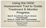 Using the NSSI Assessment Tool to Guide Treatment &amp; Monitor Progress