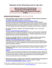 Repository of Key Online Resources by Topic Area