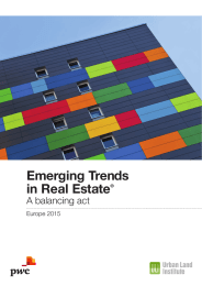 Emerging Trends in Real Estate A balancing act Europe 2015