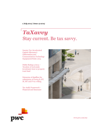 TaXavvy Stay current. Be tax savvy.