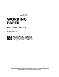 working paper The 1 percenT soluTion By Jason Fichtner