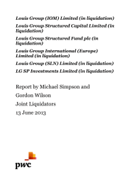 Louis Group (IOM) Limited (in liquidation) liquidation)