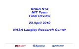 NASA N+3 MIT Team Final Review 23 April 2010