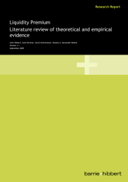 Liquidity Premium Literature review of theoretical and empirical evidence