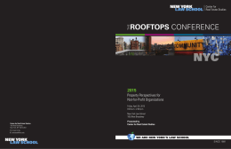 NYC ROOFTOPS 2015 Property Perspectives for