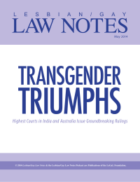 TRIUMPHS TRANSGENDER LAW NOTES L