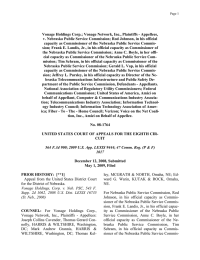 Vonage Holdings Corp.; Vonage Network, Inc., Plaintiffs - Appellees,