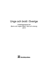 Unga och brott i Sverige Underlagsrapport till 2013