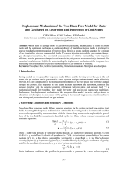 Displacement Mechanism of the Two-Phase Flow Model for Water