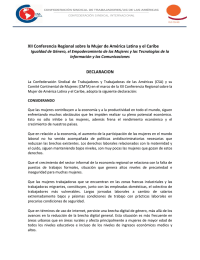 XII Conferencia Regional sobre la Mujer de América Latina y...