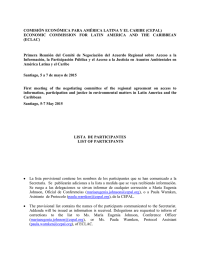 COMISIÓN ECONÓMICA PARA AMÉRICA LATINA Y EL CARIBE (CEPAL)