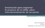 Innovación para exportar El proyecto de la CEPAL sobre