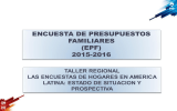 ENCUESTA DE PRESUPUESTOS FAMILIARES (EPF) 2015-2016