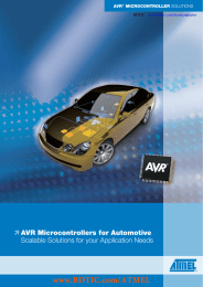 www.BDTIC.com/ATMEL AVR Microcontrollers for Automotive Scalable Solutions for your Application Needs