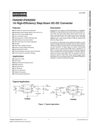 FAN2001/FAN2002 1A High-Efficiency Step-Down DC-DC Converter F