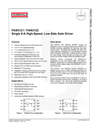 FAN3121 / FAN3122 Single 9-A High-Speed, Low-Side Gate Driver