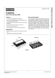 FCBS0550 FCBS0550  Smart Power Module (SPM) Smart Power Module (SPM) Features