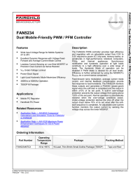 FAN5234  Dual Mobile-Friendly PWM / PFM Controller FA