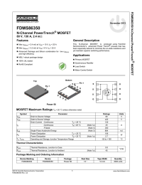 FDMS86350  N-Channel PowerTrench MOSFET