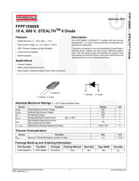 FFPF15S60S 15 A, 600 V, STEALTH II Diode TM