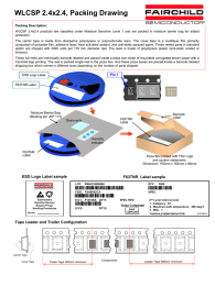 WLCSP 2.4x2.4, Packing Drawing