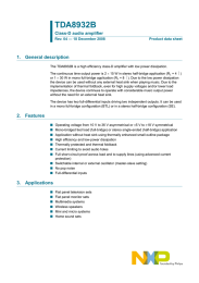 TDA8932B 1. General description Class-D audio amplifier