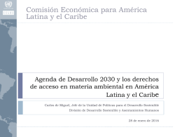 e Comisión Económica para América Latina y el Caribe