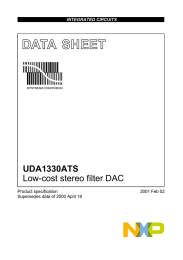 DATA  SHEET UDA1330ATS Low-cost stereo filter DAC