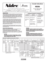 HS25A Encoder Instructions 3/8&#34; 3/4&#34; [6mm-16mm] HOLLOW SHAFT