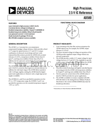 High Precision, 2.5 V IC Reference AD580