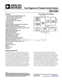 Four Degrees of Freedom Inertial Sensor ADIS16300  FEATURES