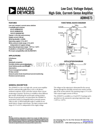 Low Cost, Voltage Output, High-Side, Current-Sense Amplifier ADM4073