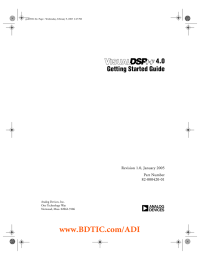 www.BDTIC.com/ADI a W Getting Started Guide
