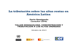 La tributación sobre las altas rentas en América Latina Darío Rossignolo