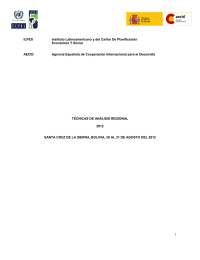 ILPES Instituto Latinoamericano y del Caribe De Planificación Económica Y Social