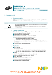 BFU730LX 1. Product profile NPN wideband silicon germanium RF transistor