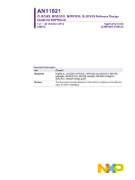 AN11021 CLRC663, MFRC631, MFRC630, SLRC610 Software Design Guide for NXPRDLib