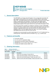 HEF4094B 1. General description 8-stage shift-and-store register