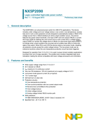 NX5P2090 1. General description Logic controlled high-side power switch