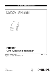 DATA  SHEET PRF947 UHF wideband transistor Product specification