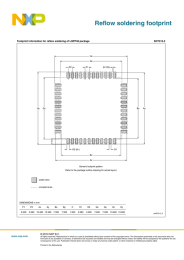 Reflow soldering footprint SOT313-2 Footprint information for reflow soldering of LQFP48 package