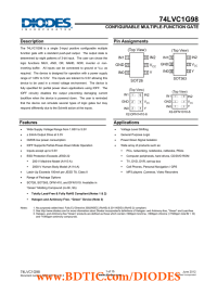 74LVC1G98  CONFIGURABLE MULTIPLE-FUNCTION GATE Description