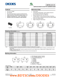 BAT54 /A /C /S Features Mechanical Data