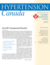 Canada Hypertension ALLHAT: Unexpected Results?