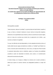 Intervención de Antonio Prado, Latina y el Caribe (CEPAL),