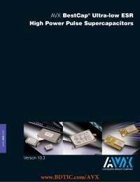 www.BDTIC.com/AVX BestCap Ultra-low ESR High Power Pulse Supercapacitors