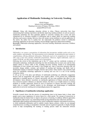 Application of Multimedia Technology in University Teaching