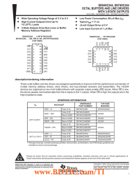 SN54HC244, SN74HC244  OCTAL BUFFERS AND LINE DRIVERS WITH 3-STATE OUTPUTS